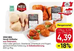 Eurospar SPAR BBQ Hendl-Grillteller Angebot