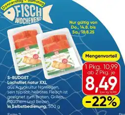 Eurospar S-BUDGET Lachsfilet natur XXL Angebot