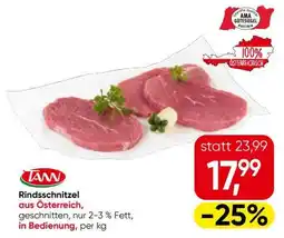 Eurospar RINDSSCHNITZEL Angebot