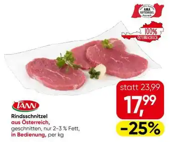 Eurospar RINDSSCHNITZEL Angebot