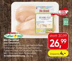 Eurospar Bio-Hendlfilet aus Österreich Angebot