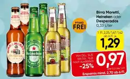 Eurospar Birra Moretti, Heineken oder Desperados Angebot
