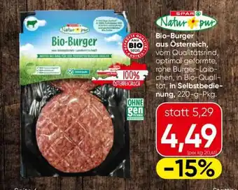 Eurospar Bio-Burger Angebot