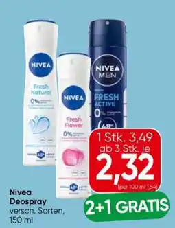 Eurospar Nivea Deospray Angebot