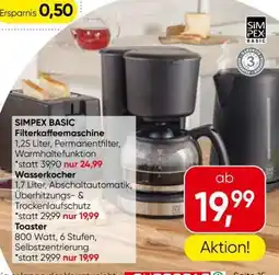 Eurospar SIMPEX BASIC Filterkaffeemaschine Angebot