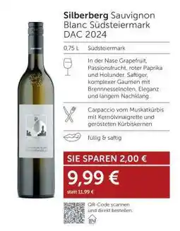 Interspar Silberberg Sauvignon Blanc Südsteiermark DAC 2024 Angebot