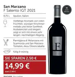 Interspar San Marzano F Salento IGT 2021 Angebot