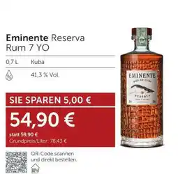 Interspar Eminente Reserva Rum 7 YO Angebot