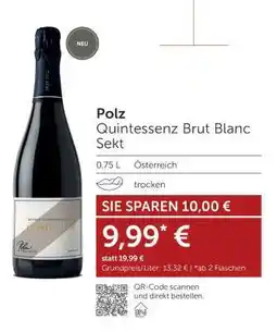 Interspar Polz Quintessenz Brut Blanc Sekt Angebot