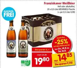 Interspar Franziskaner Weißbier Angebot