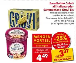 Interspar Barattolino Gelati all’Italiana oder Sammontana Gruvi Eis Angebot