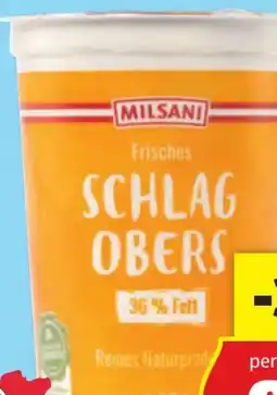 Hofer Milsani Schlagobers Angebot
