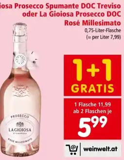 Interspar La Gioiosa Prosecco Rosé Millesimato Angebot