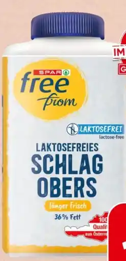 Spar SPAR free from Schlagobers Angebot