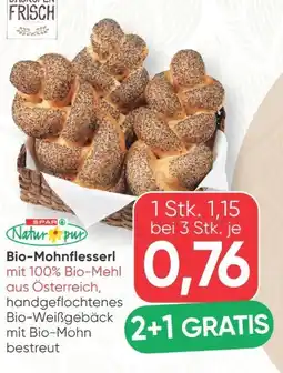 SPAR Gourmet Spar Natur pur Bio-Mohnflesserl Angebot