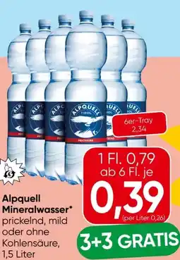 Spar Alpquell Mineralwasser Angebot