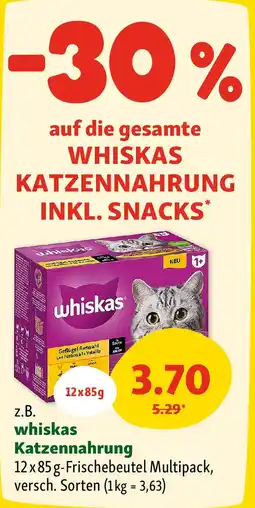 Fressnapf Whiskas katzennahrung Angebot