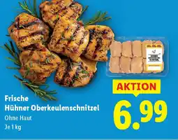 Lidl Frische Hühner Oberkeulenschnitzel Angebot