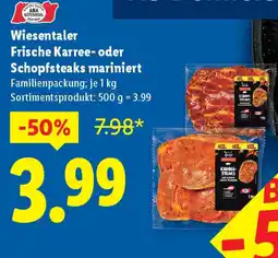 Lidl WWiesentaler Frische Karree- oder Schopfsteaks Angebot
