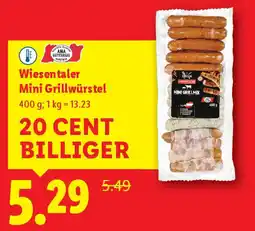 Lidl Wiesentaler Mini Grillwürstel Angebot