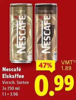 Lidl Nescafé Eiskaffee Angebot