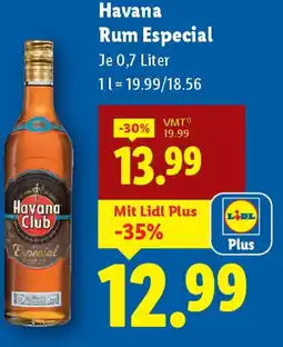 Lidl Havana Rum Especial Angebot