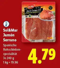 Lidl Sol&Mar Jamón Serrano Angebot