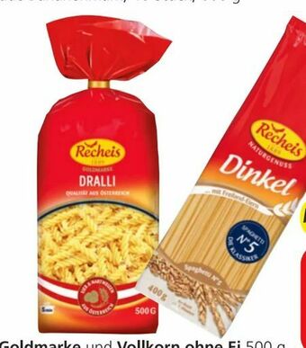 Eurospar Goldmarke Teigwaren Angebot