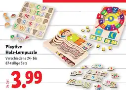 Lidl Playtive Holz-Lernpuzzle Angebot