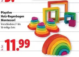 Lidl Playtive Holz-Regenbogen Montessori Angebot