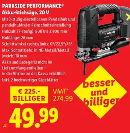 Lidl Akku-Stichsäge 20 V Angebot