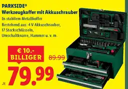 Lidl Werkzeugkoffer mit Akkuschrauber Angebot