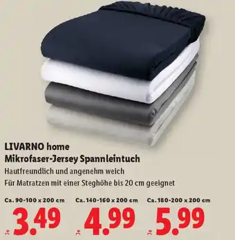 Lidl Mikrofaser-Jersey Spannleintuch Angebot
