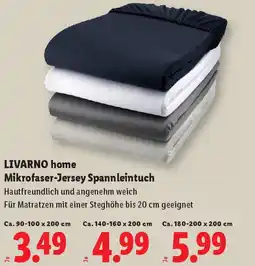 Lidl Mikrofaser-Jersey Spannleintuch Angebot