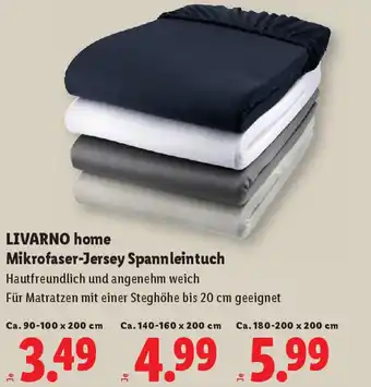 Lidl Mikrofaser-Jersey Spannleintuch Angebot