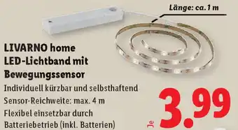 Lidl LED-Lichtband mit Bewegungssensor Angebot