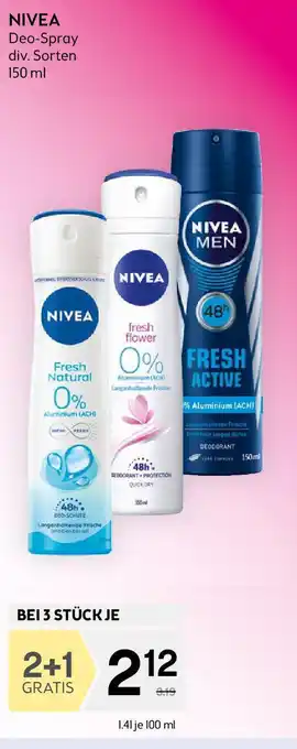 Bipa NIVEA Deo-Spray Angebot