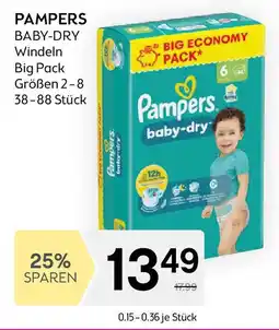 Bipa Pampers Baby-Dry Windeln Angebot