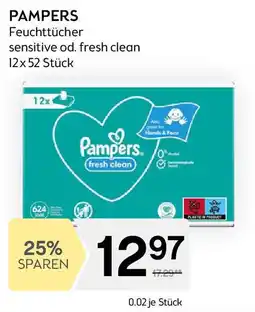 Bipa PAMPERS Feuchttücher sensitive od. fresh clean Angebot
