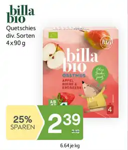 Bipa billa bio Quetschies Angebot