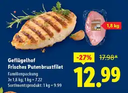 Lidl Geflügelhof Frisches Putenbrustfilet Angebot