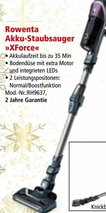 Interspar Akku Staubsauger X-Force RH9637 Angebot