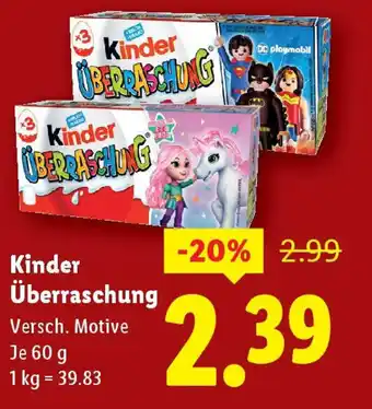 Lidl Kinder Überraschung Angebot