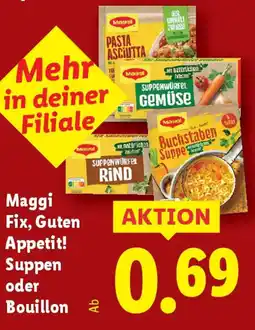 Lidl Maggi Fix Suppen oder Bouillon Angebot