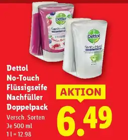 Lidl Dettol No-Touch Flüssigseife Nachfüller Doppelpack Angebot