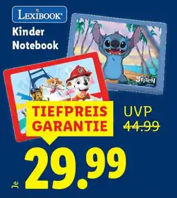 Lidl Kinder Notebook Angebot
