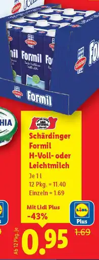 Lidl Schärdinger Formil H-Voll- oder Leichtmilch Angebot