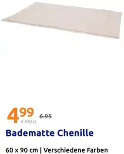 Action Badematte Chenille Angebot