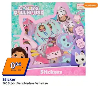 Action Sticker Angebot