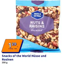 Action Snacks of the World Nüsse und Rosinen Angebot